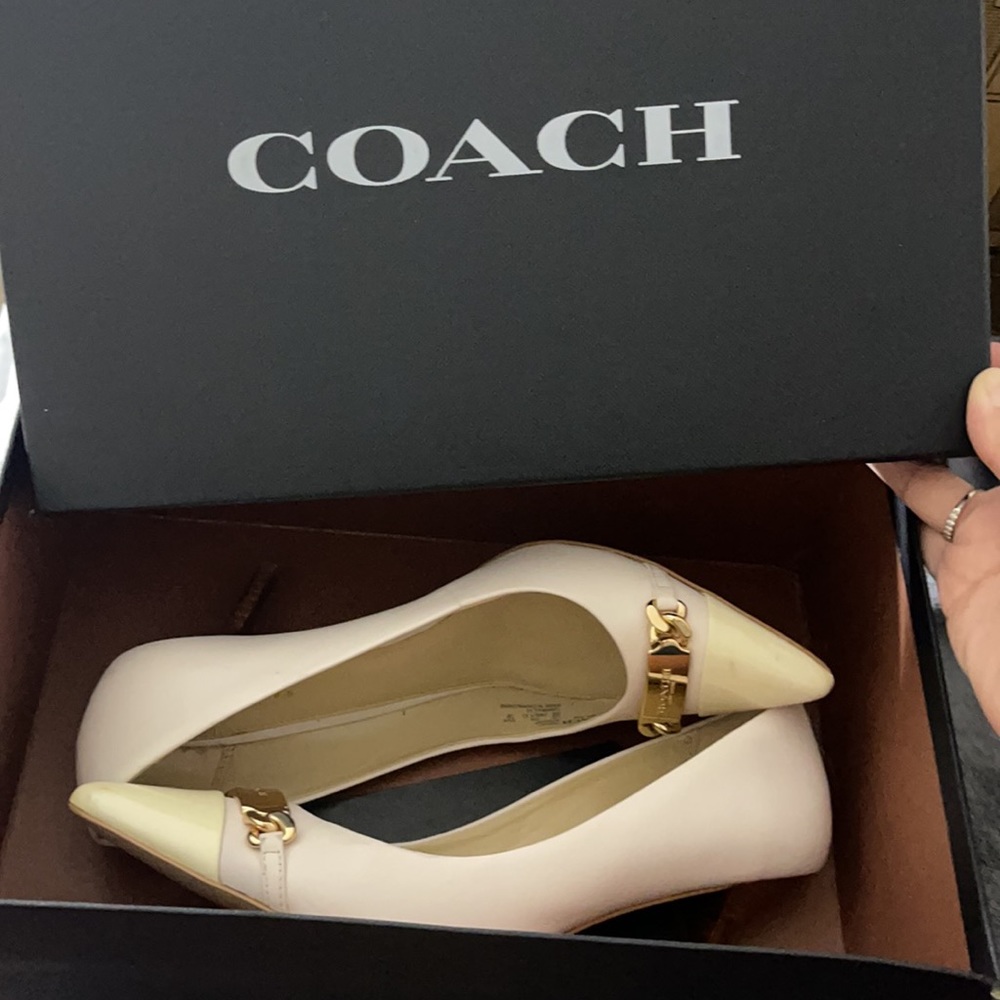 Off white coach heels coach